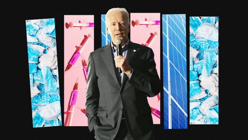 Joe Biden Defense Production Act solar panels COVID-19 masks vaccines | Illustration: Lex Villena; Coloradonative 