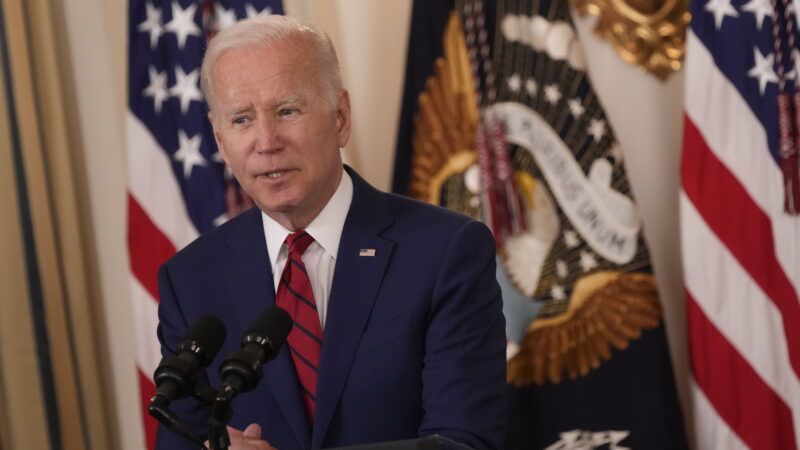 President Joe Biden delivers remarks before signing several bills on June 7, 2022.