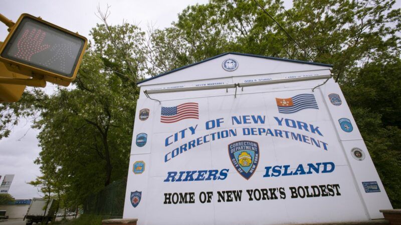 Rikers Island sign