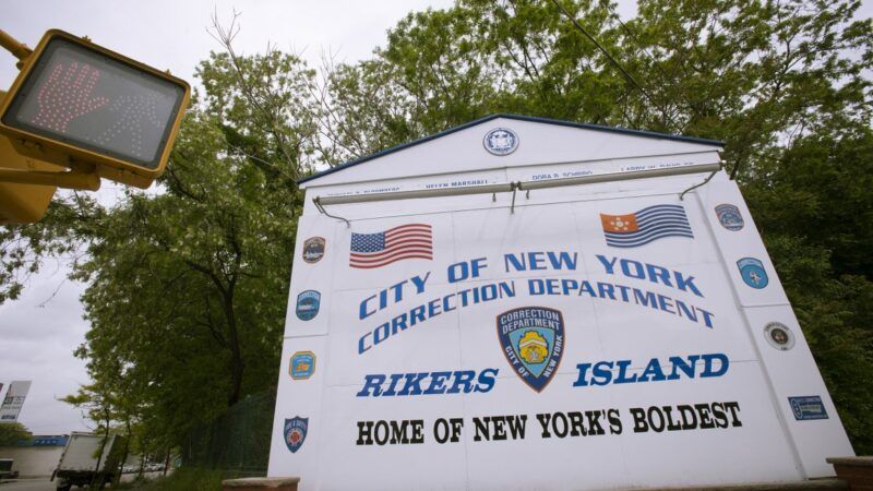 Rikers Island sign | RICHARD B. LEVINE/Newscom