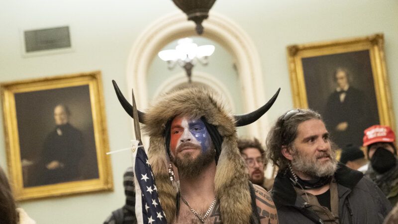 January 6 Capitol riot Qanon Shaman man | Chris Kleponis/Sipa USA/Newscom