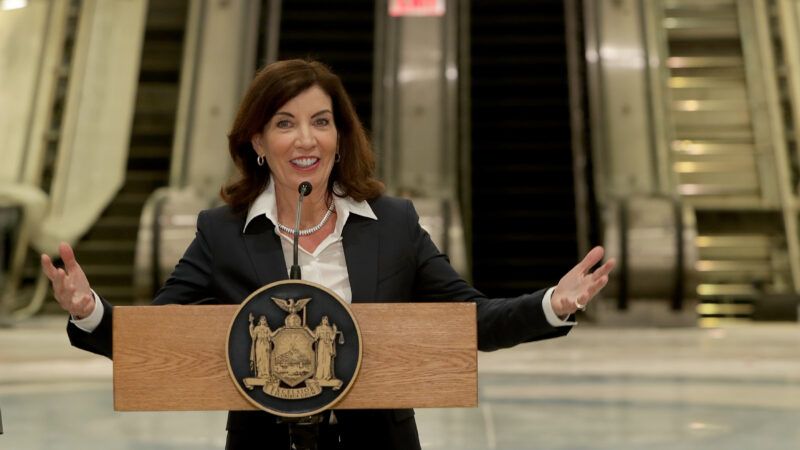 New York Gov. Kathy Hochul, who recently signed legislation imposing severe restrictions on the right to bear arms