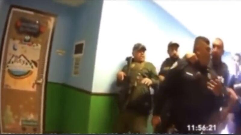 Ruben Ruiz was stopped from entering the classroom. | Screenshot via Twitter