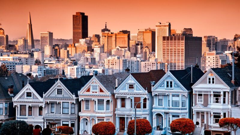 A row of San Francisco houses