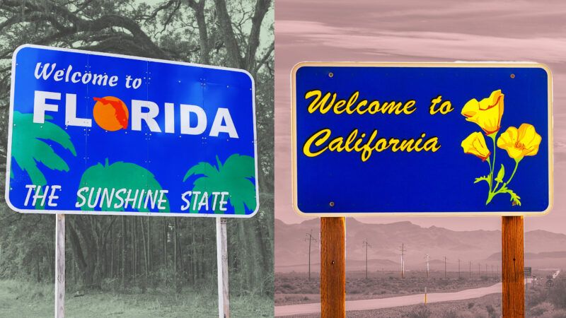 California Florida DeSantis Newsom freedom