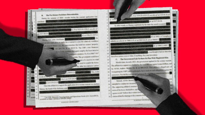 hands censoring a document on a red background | Illustration: Lex Villena; Pressureua | Dreamstime.com