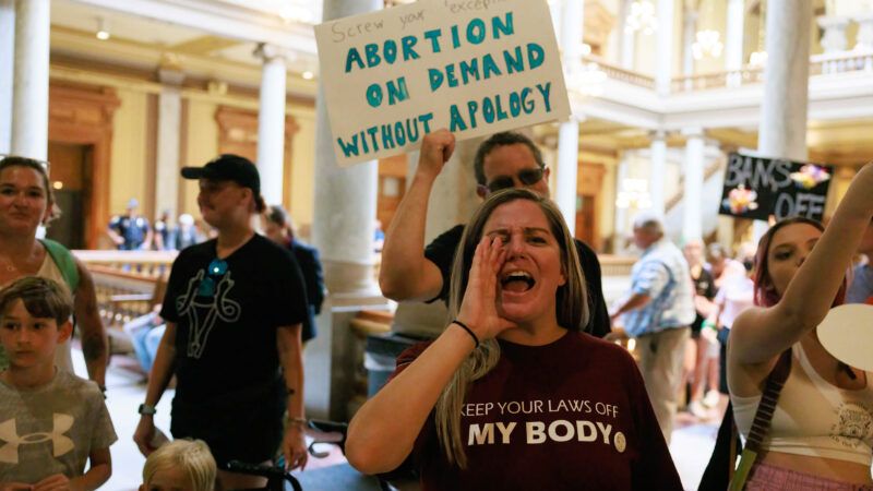 Indiana abortion rights protest, July 26, 2022