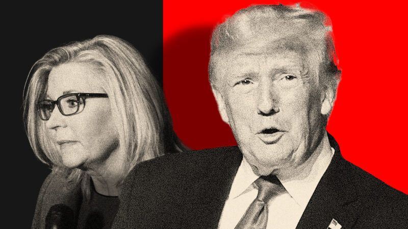 Liz Cheney and Donald Trump | Illustration: Lex Villena; Gage Skidmore, CNP/Polaris/Newscom