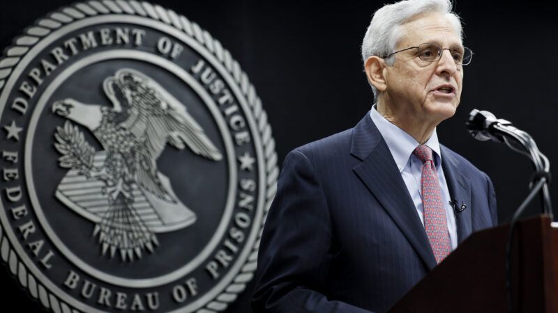 US Attorney General Merrick Garland at a podium | EVELYN HOCKSTEIN/UPI/Newscom