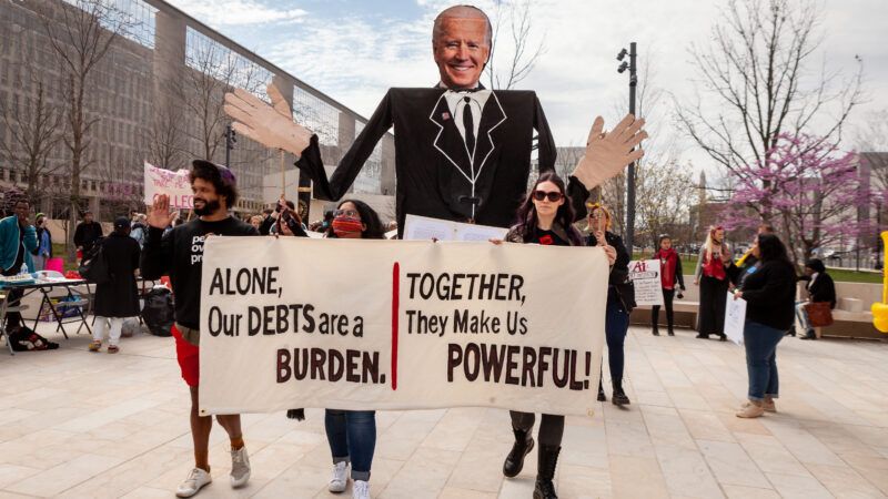 student debt protest signs | Allison Bailey/ZUMAPRESS/Newscom