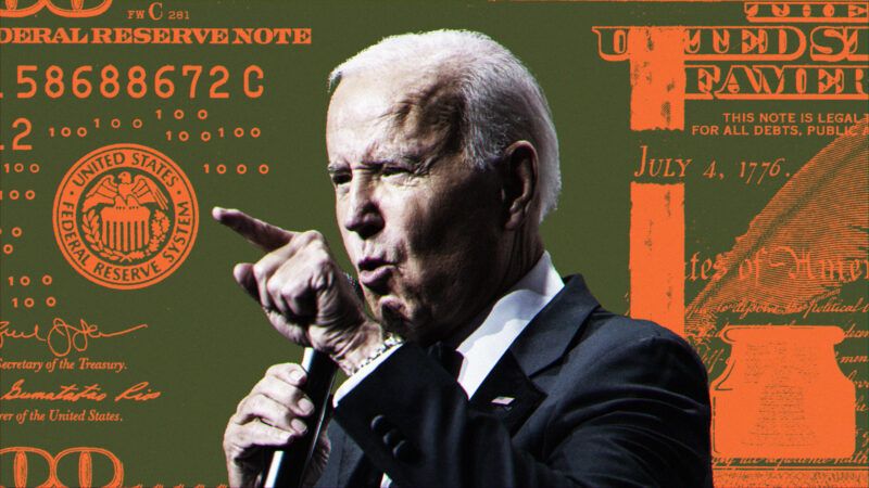 President Biden with money background | Illustration: Lex Villena; Jim LoScalzo Pool via CNP picture alliance Consolidated News Photos Newscom