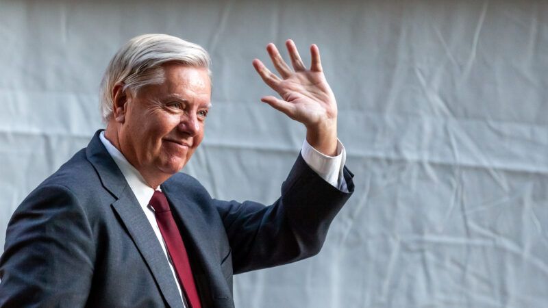 Senator Lindsey Graham waves | Allison Bailey/Zuma Press/Newscom