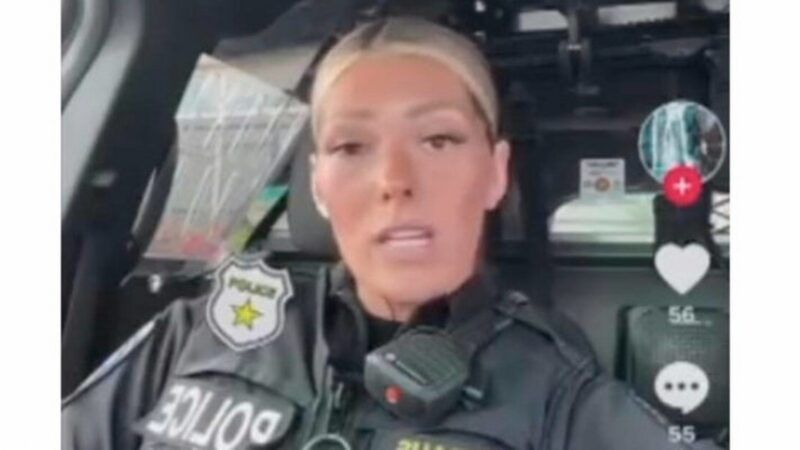 Officer's TikTok video
