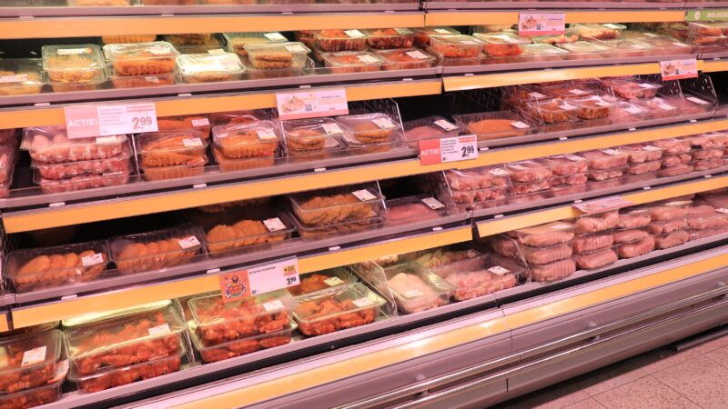 Meat for sale in a Dutch supermarket