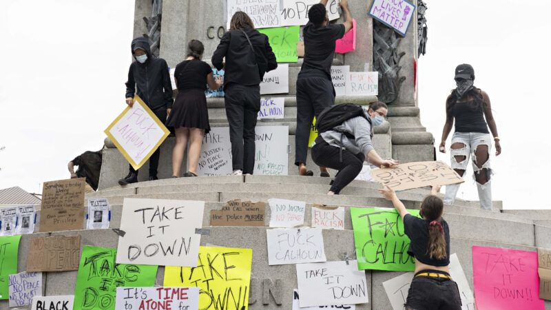 Black Lives Matter protest at a South Carolinia statue | Richard Ellis/Richard Ellis/ZUMA Press/Newscom