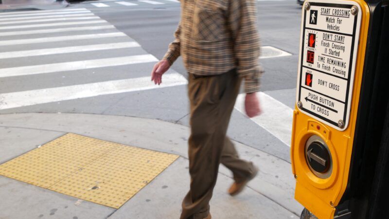 Jaywalking man | DPST/Newscom