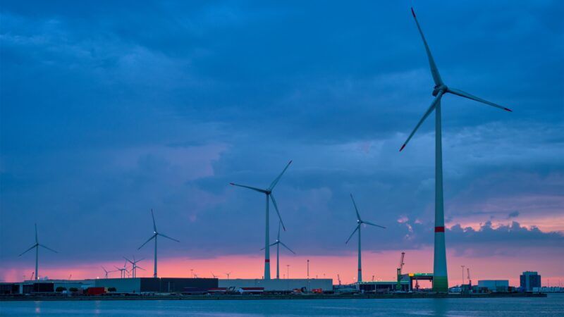 Regulatory red tape has delayed the construction of a wind energy facility in the Hudson River near Albany, New York. Now, the project will continue without federal funding in order to get around federal regulations. | imageBROKER/Dmitry Rukhlenko/Newscom