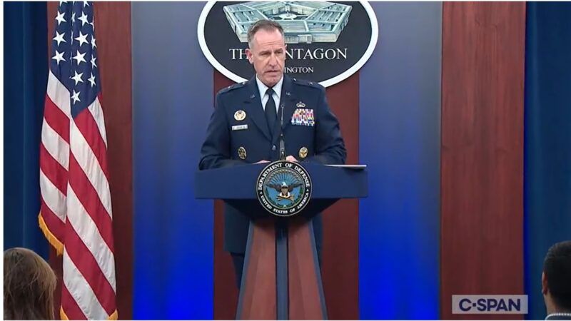 General Pat Ryder, the Pentagon's spokesman, told reporters on Tuesday afternoon that military officials were "aware of the press reports alleging that two Russian missiles have struck inside Poland" but said the military was still seeking to corroborate those reports. | Screenshot from CSPAN