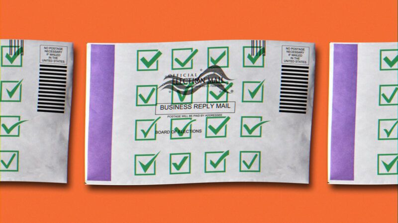 voting envelopes with check marks on them | Illustration: Lex Villena; Harperdrewart
