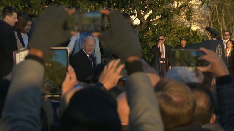 President Joe Biden signing the Respect for Marriage Act | White House feed