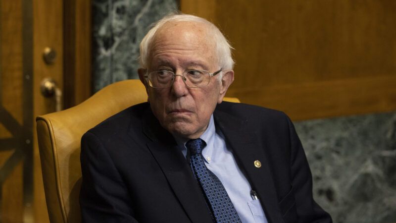 Sen. Bernie Sanders (I–Vt.) speaks at a congressional hearing