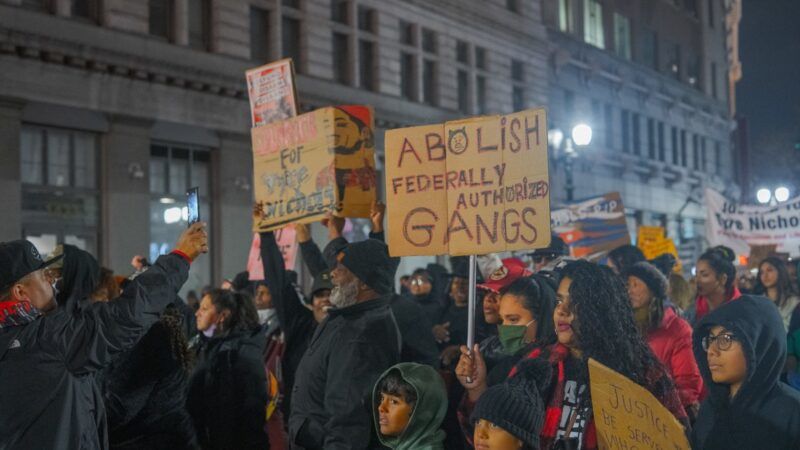 People protesting police killing of Tyre Nichols