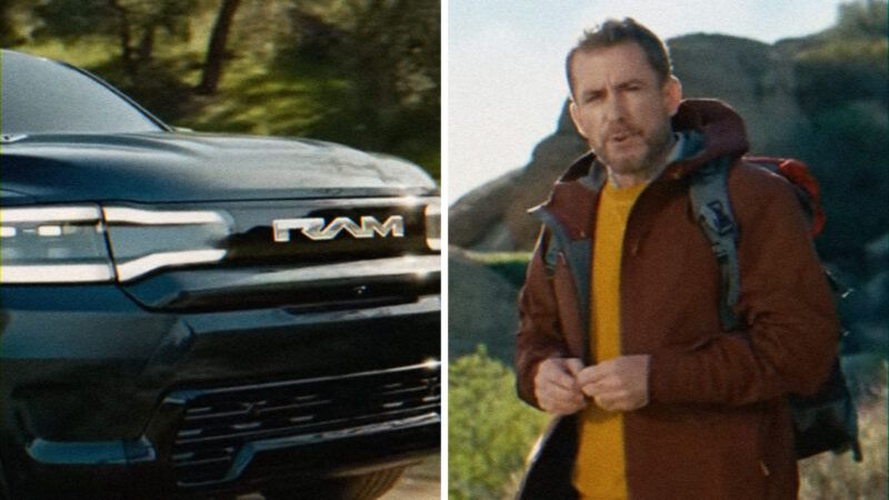 Ram Rev Electric Pickup Shown in Super Bowl Ad