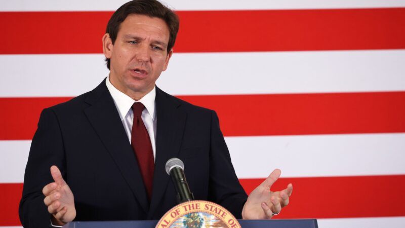 DeSantis giving a speech in Florida