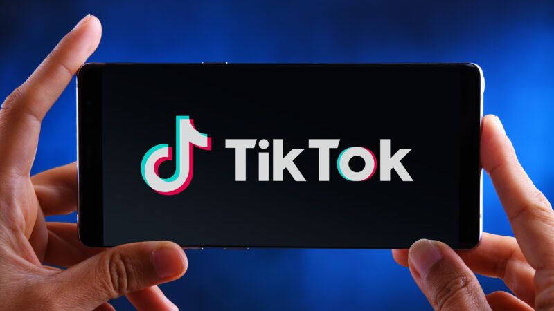 A user is seen opening the TikTok app on their phone