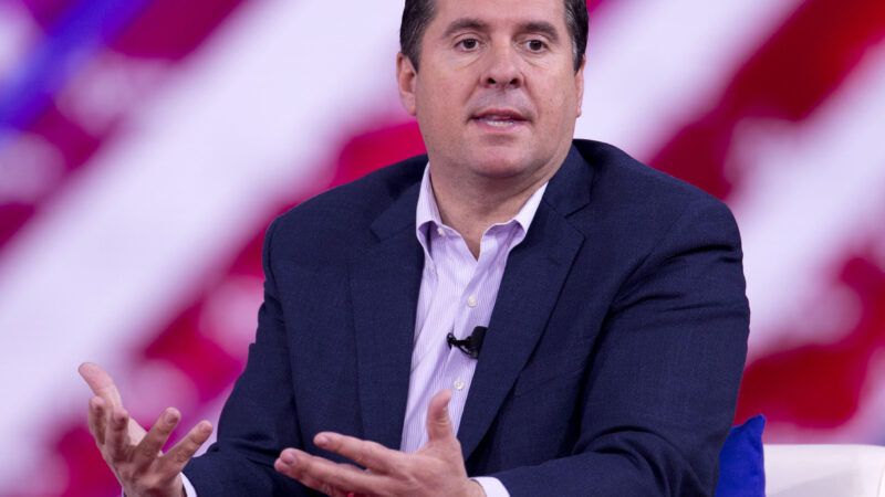 Former Rep. Devin Nunes on stage at the 2022 Conservative Political Action Conference.