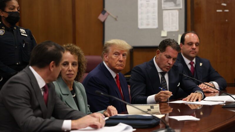 Donald Trump sits in court on April 4, 2023 | Andrew Kelly/Pool via CNP/Picture Alliance/Consolidated News Photos/Newscom