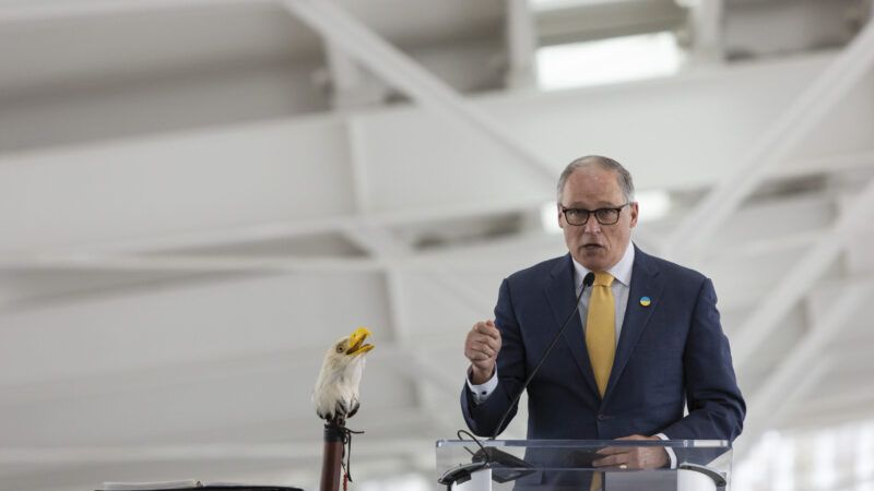 Washington Gov. Jay Inslee implausibly claims that his state's new "assault weapon" ban will protect public safety. | Paul Christian Gordon/Zuma Press/Newscom