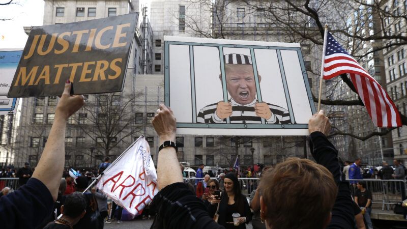 Trump arraignment demonstration | John Lamparski/Zuma Press/Newscom