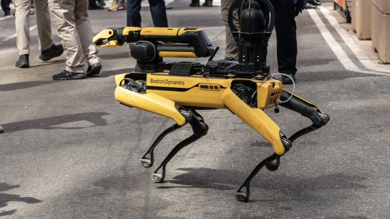 Boston Dynamics police robot dog