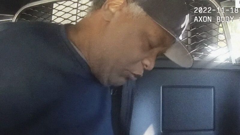 Dexter Barry in the back of a police car. | Jacksonville Sheriff's Office