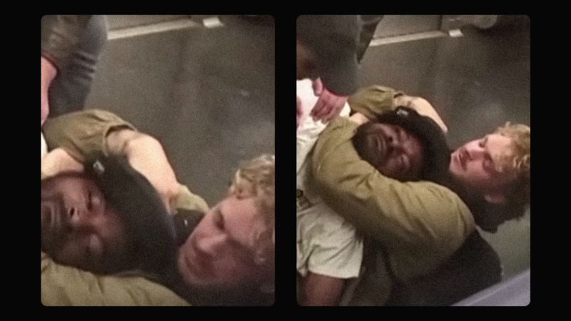 Daniel Penny chokes Jordan Neely on a New York City subway