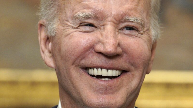 Biden smiling