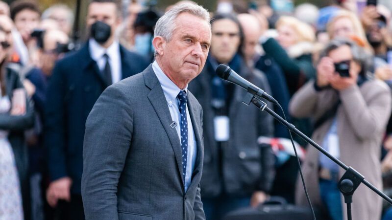 Robert F. Kennedy Jr. attends a climate protest in Milan, Italy, in 2021 | Alessandro Bremec/ZUMAPRESS/Newscom