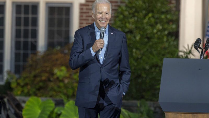 President Joe Biden speaks at a November 2022 campaign rally for New York Gov. Kathy Hochul in Yonkers. | Ron Adar/ZUMAPRESS/Newscom