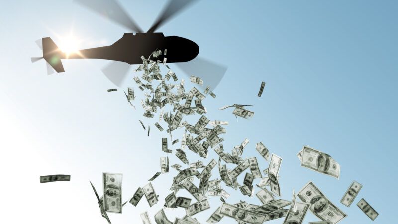 A helicopter dropping cash | Photo 109490916 | Air © Syda Productions | Dreamstime.com