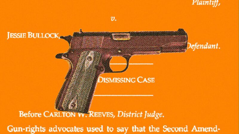 Another Federal Judge Chips Away at Laws Barring Felons from Owning Guns | Illustration: Lex Villena
