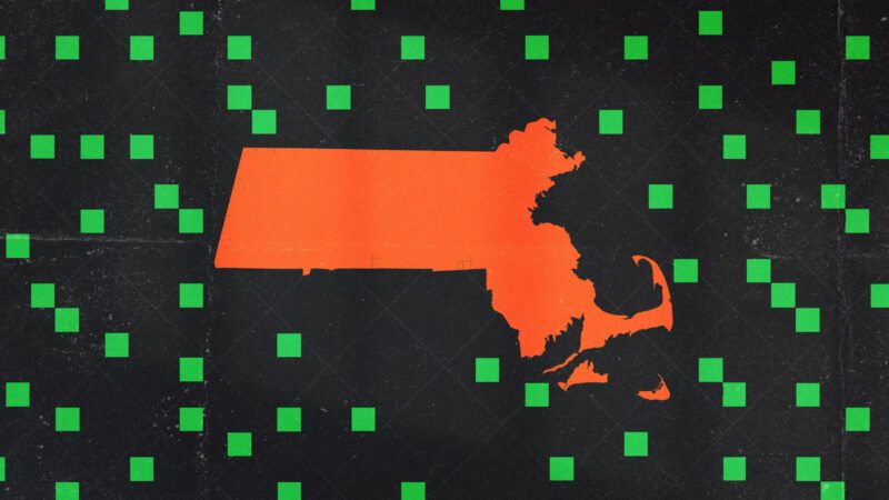 Artistic representation of the state of Massachusetts among data. | Illustration: Lex Villena
