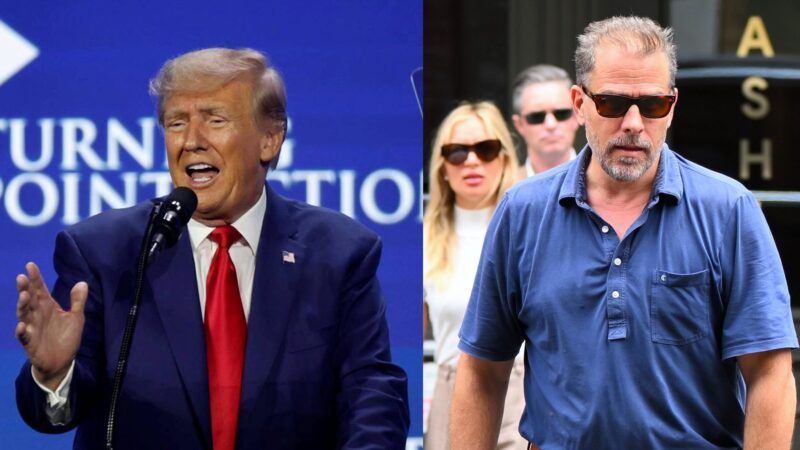 The legally authorized charges against Donald Trump and Hunter Biden are not a reliable indicator of what justice requires. | Al Diaz/TNS/Newscom, Elder Ordonez/SplashNews/Newscom