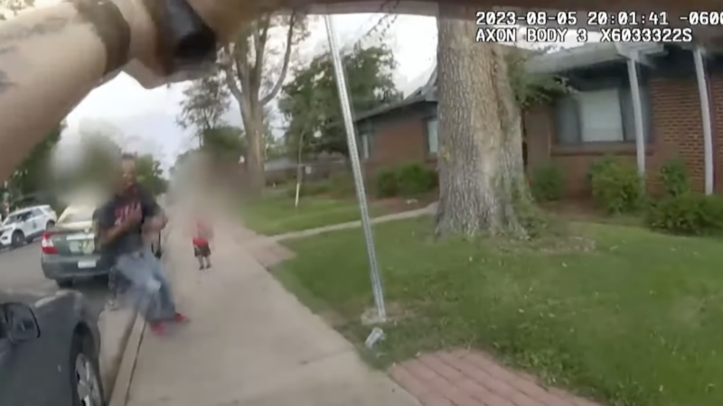 Screenshot from police body camera footage | DPD Body-cam footage