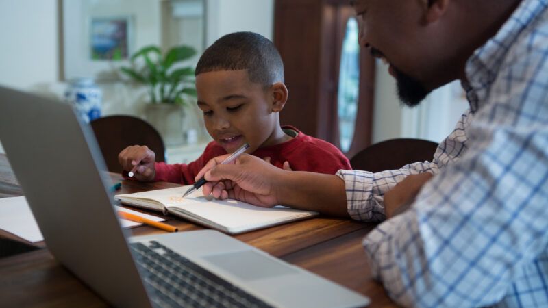 Homeschooling father and son | Photo 103782184 © Wavebreakmedia Ltd | Dreamstime.com