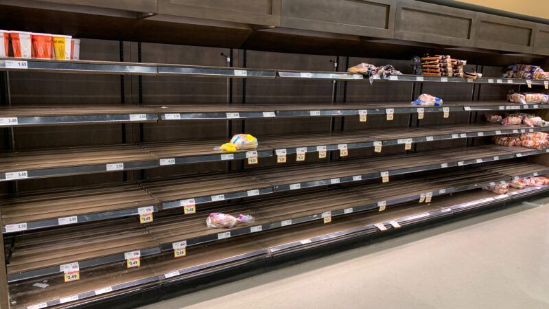 empty shelves grocery store | Photo by Richard Burlton on Unsplash