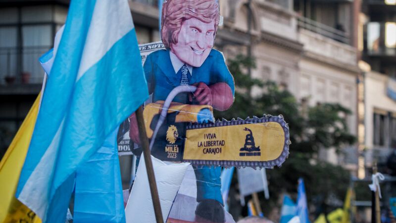 Javier Milei Argentina president libertarian classical liberal populism election | Sebastian Salguero/dpa/picture-alliance/Newscom