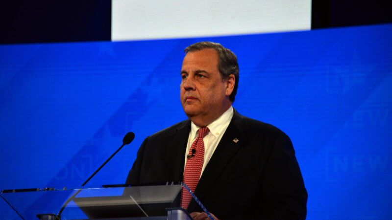 Former New Jersey Gov. Chris Christie at the December 6 Republican presidential debate. | Michael Palmer/ZUMA Press/Newscom