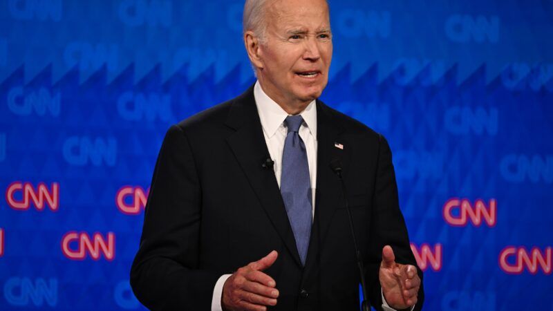 Joe Biden during the 2024 CNN presidential debate | HO/Newscom