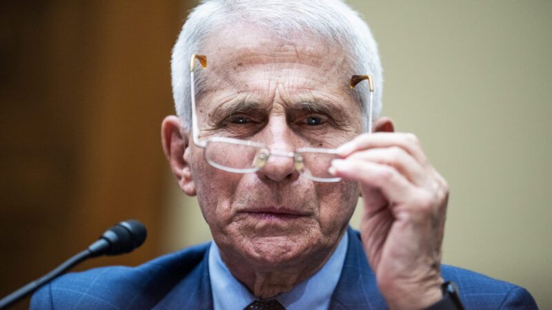 Anthony Fauci removing his glasses. | Tom Williams/CQ Roll Call/Newscom